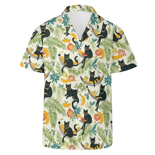 "Relaxing Tiki Cats II" – Hawaiian Beacomber Tiki Shirt