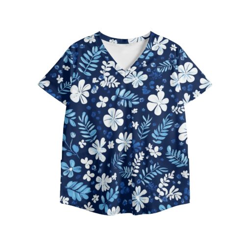 Women's Printed V Neck Workwear Nursing Tops