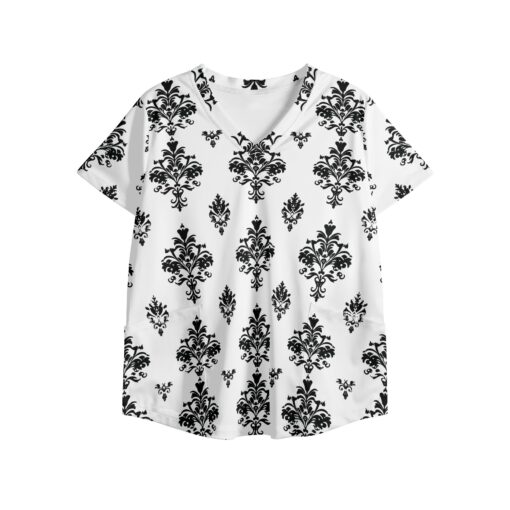 Women's Printed V Neck Workwear Nursing Tops