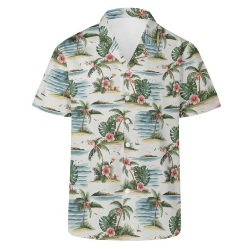 "Tropical Tiki Islands I" – Hawaiian Beacomber Tiki Shirt