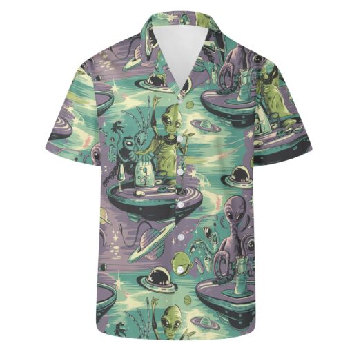 "Alien Holiday Vaction IV" – Hawaiian Beacomber Tiki Shirt