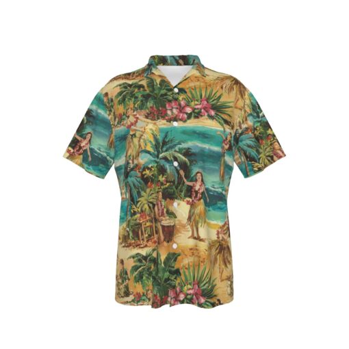 Hula Paradise Escape Hawaiian Beachcomber Shirt