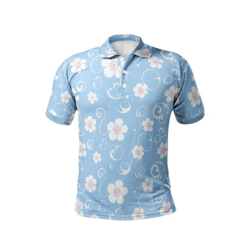 The Ocean Breeze Blooms Collection – Polo Shirts