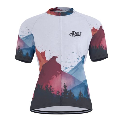 "Watercolor Landscape II" -  Raglan Men's Cycling Jersey