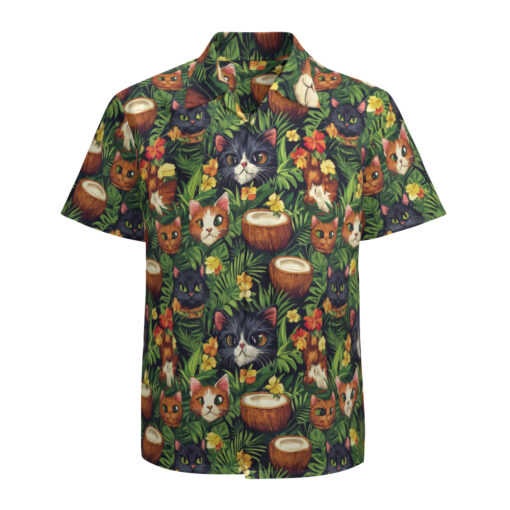 The Tiki Cat Coconut Paradise Collection – Catiki Hawaiian Beachcomber Tiki Shirt