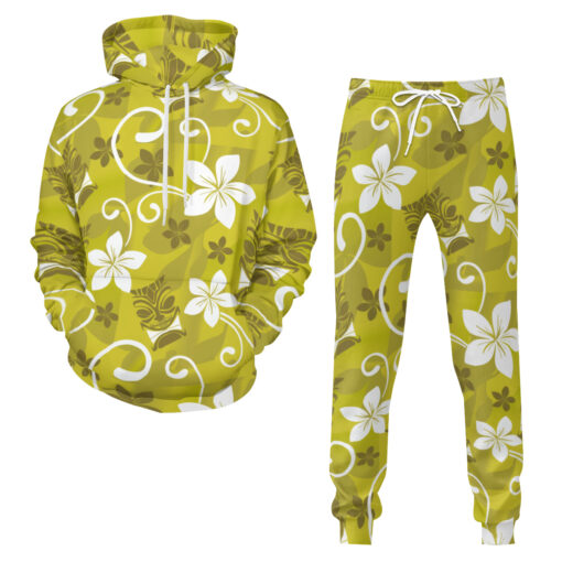 Catiki Adventure Set - All-Over Tiki Hoodie & Pants