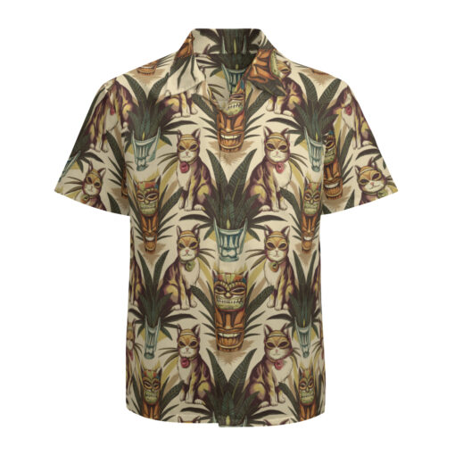 Tiki Masked Cat – Catiki Hawaiian Shirt