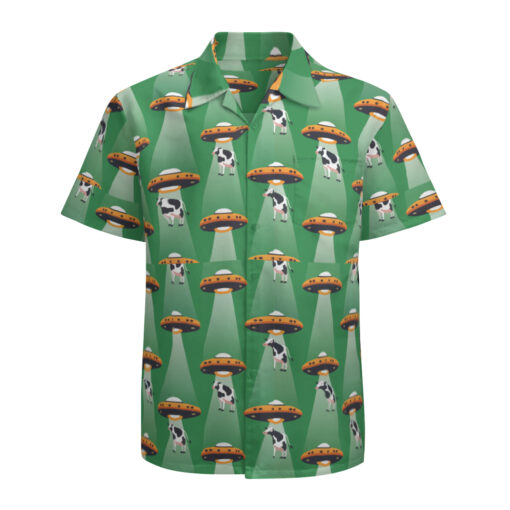 Cosmic Cow Abduction – Catiki Hawaiian Shirt