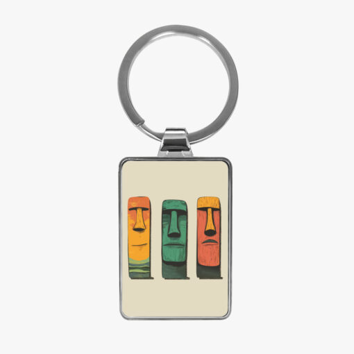 Tiki Sentinel Keychain – A Pocket-Sized Icon of Polynesian Culture